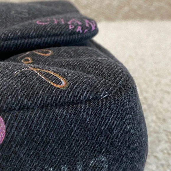 Authentic Chanel Medium Quilted Denim Mood Flap Bag - Picture 8 of 16